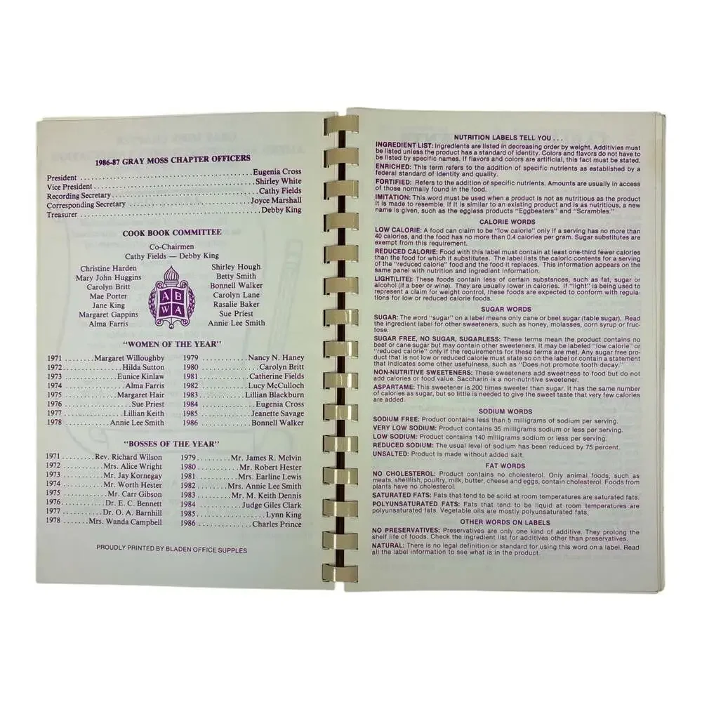 American Business Womens Association recipes gray